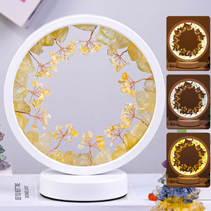 USB Natural Crystal Flower Tree Night Light