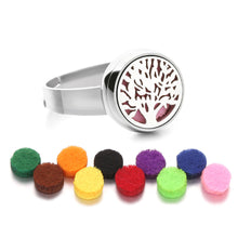 Load image into Gallery viewer, 12mm Stainless Steel Essential Oil Aromatherapy Ring