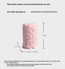 Load image into Gallery viewer, Handmade Rose Column Aromatherapy Candle