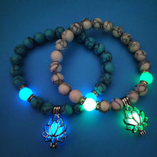 Load image into Gallery viewer, Energy Luminous Lotus Natural Stone Bracelet