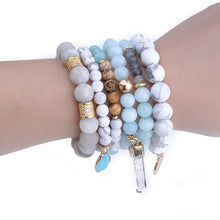 Load image into Gallery viewer, Women Natural Stone Beaded Bracelet