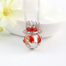 Load image into Gallery viewer, Crown Glaze Essential Oil Bottle Necklace