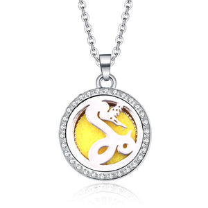 Women's Aromatherapy Round Necklace