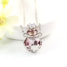 Load image into Gallery viewer, Crown Glaze Essential Oil Bottle Necklace