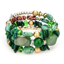 Load image into Gallery viewer, Multi-Layer Turquoise Beaded Bracelet