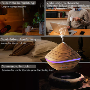 Wood Ultrasonic Aroma Humidifier