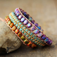 Load image into Gallery viewer, Multi-Layer Imperial Natural Stone Bracelet