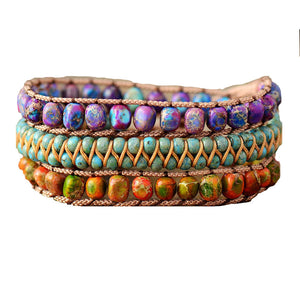 Multi-Layer Imperial Natural Stone Bracelet