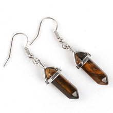 Load image into Gallery viewer, Crystal And Semi-Precious Stone Pendant Earrings