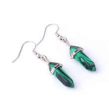 Load image into Gallery viewer, Crystal And Semi-Precious Stone Pendant Earrings