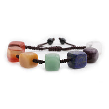 Load image into Gallery viewer, Seven Chakra Square Woven Bracelet