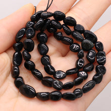 Load image into Gallery viewer, Natural Semi-Precious Stones &amp; Obsidian Egg Bracelet Necklace