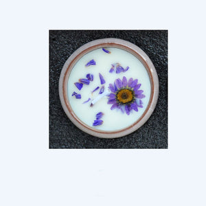 Dried Flower Ceramic Cup Candles