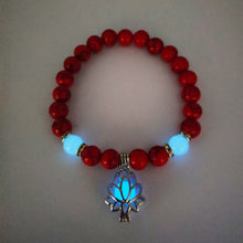 Load image into Gallery viewer, Energy Luminous Lotus Natural Stone Bracelet