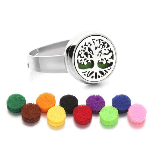 12mm Stainless Steel Essential Oil Aromatherapy Ring