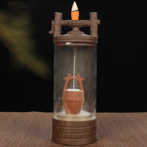 Backflow Incense Burner With Glass Cover