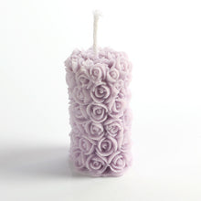 Load image into Gallery viewer, Handmade Rose Column Aromatherapy Candle