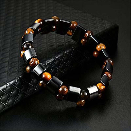 Black Gall Eye Stone Magnetic Bracelet