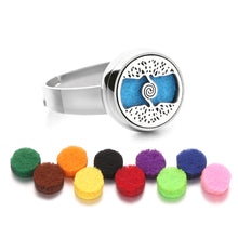 Load image into Gallery viewer, 12mm Stainless Steel Essential Oil Aromatherapy Ring