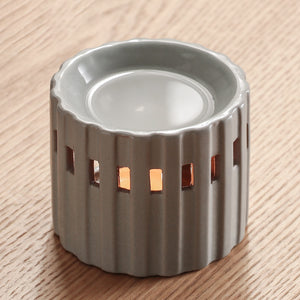 Light Gray Vertical Ceramic Fragrance Lamp