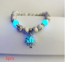 Load image into Gallery viewer, Energy Luminous Lotus Natural Stone Bracelet