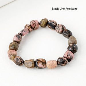 Natural Crystal Rolling Stone Bracelet