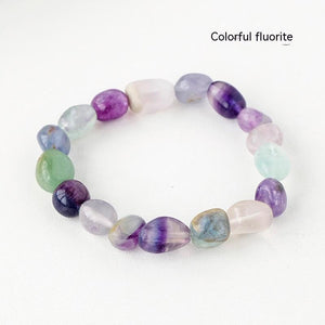 Natural Crystal Rolling Stone Bracelet