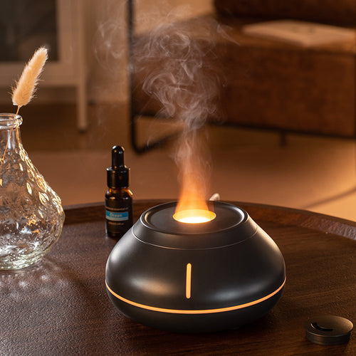 Round Flame Aroma Humidifier