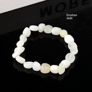 Natural Crystal Rolling Stone Bracelet