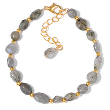 Load image into Gallery viewer, Women&#39;s Irregular Stone Bead Bracelet With Lobster Clasp