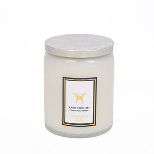 Embossed Glass Handmade Soy Aromatherapy Candles