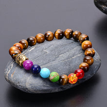 Load image into Gallery viewer, Seven Chakra Healing Beaded Bracelet