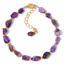 Load image into Gallery viewer, Women&#39;s Irregular Stone Bead Bracelet With Lobster Clasp