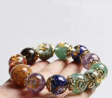 Load image into Gallery viewer, Seven Chakra Energy Crystal Bracelet