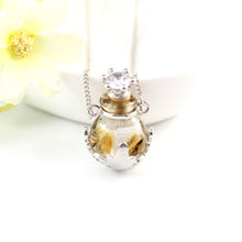 Load image into Gallery viewer, Crown Glaze Essential Oil Bottle Necklace