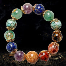 Load image into Gallery viewer, Seven Chakra Energy Crystal Bracelet