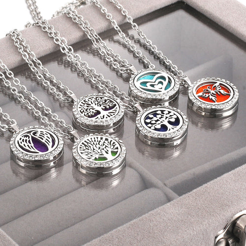 Women's Aromatherapy Round Necklace