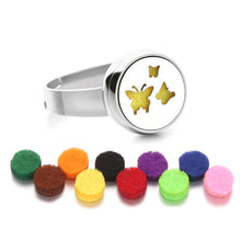 Load image into Gallery viewer, 12mm Stainless Steel Essential Oil Aromatherapy Ring