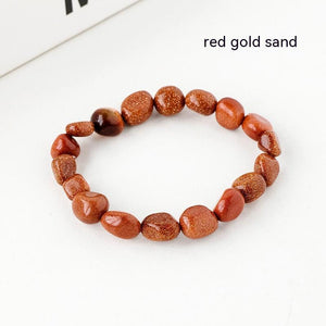 Natural Crystal Rolling Stone Bracelet