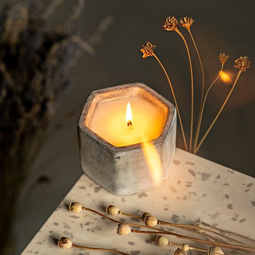 Handmade Cement Aromatherapy Candle