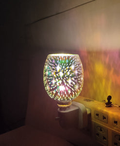 3D Glass Aromatherapy Wax Melting Lamp