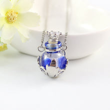 Load image into Gallery viewer, Crown Glaze Essential Oil Bottle Necklace