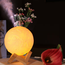 Load image into Gallery viewer, 3D Moon Light Humidifier Household