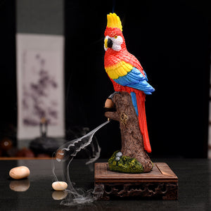 Macaw Backflow Incense Burner Ornaments