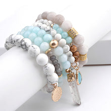 Load image into Gallery viewer, Women Natural Stone Beaded Bracelet