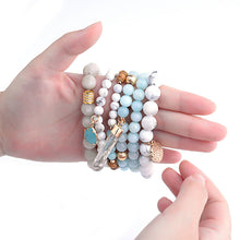 Load image into Gallery viewer, Women Natural Stone Beaded Bracelet