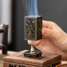 Load image into Gallery viewer, Hollow Lotus Furnace Mini Porous Lotus Lamp Boshan Furnace