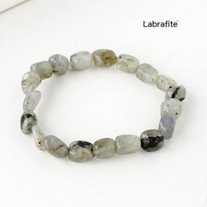 Natural Crystal Rolling Stone Bracelet