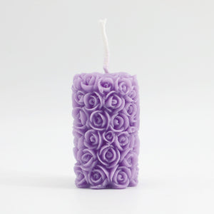 Handmade Rose Column Aromatherapy Candle