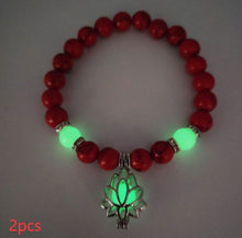 Load image into Gallery viewer, Energy Luminous Lotus Natural Stone Bracelet